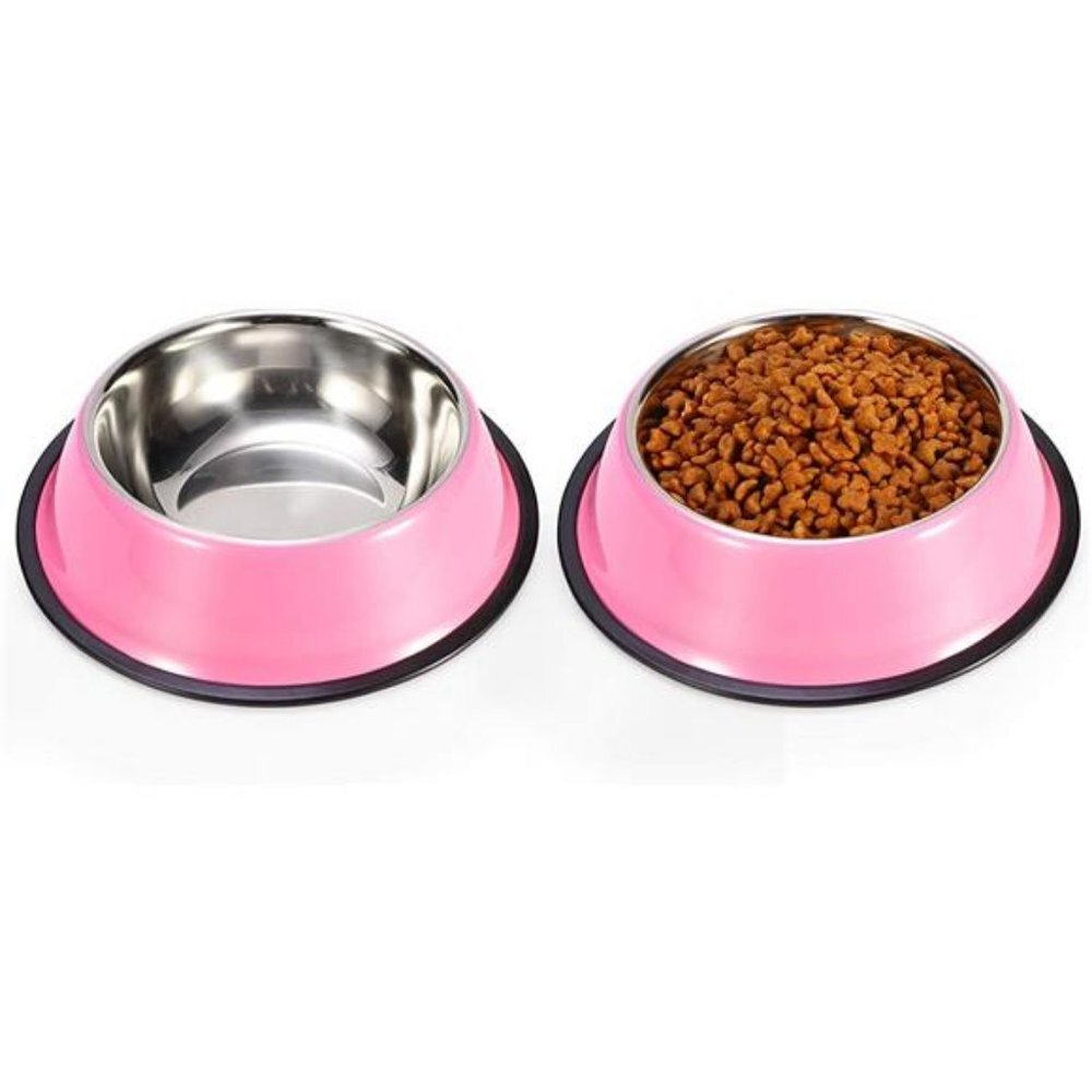 Stainless Steel Dog Bowls for Small, Medium and Large Dogs (2 Pack)